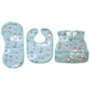 Baby Bib - Suitable for Eating with Penguin Design Set of 3