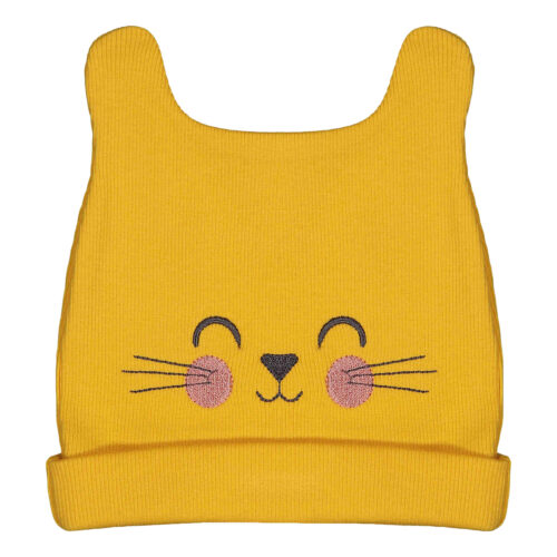 Baby Hat – Perfect for Comfort, Style & Safety with Cat Design in Orange