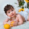 Baby Earflap Hat Princess Model - Soft, Stylish & Perfect for Outgoing in Milky