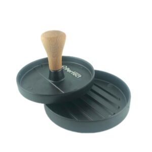 Manual Shami Kebab and Burger Press – Wood Handle | Perfect Home