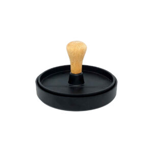 Manual Metal Shami Kebab & Burger Press – in Wood-Handle | Black