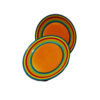 Ceramic Dinnerware Plate - Dishwasher Safe (Set of 2) | Rainbow Model