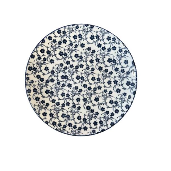 Ceramic Dinnerware Plate - Durable, Microwave and Dishwasher Safe | Floral