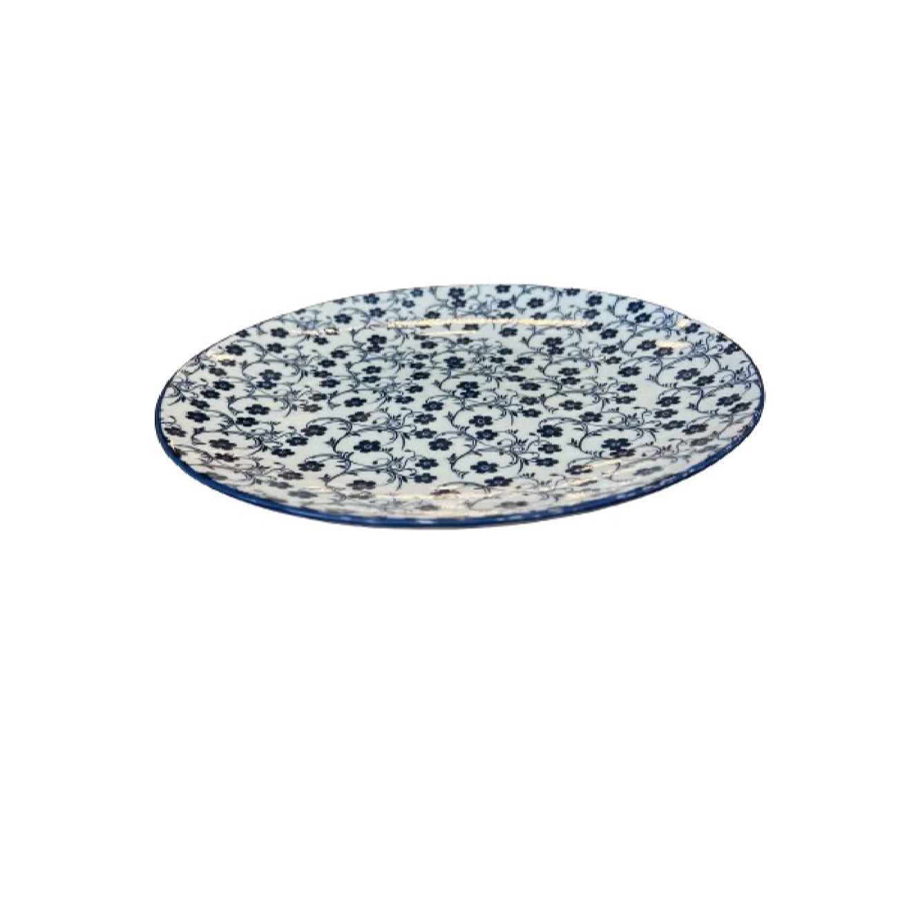 Ceramic Dinnerware Plate – Durable, Microwave and Dishwasher Safe | Floral