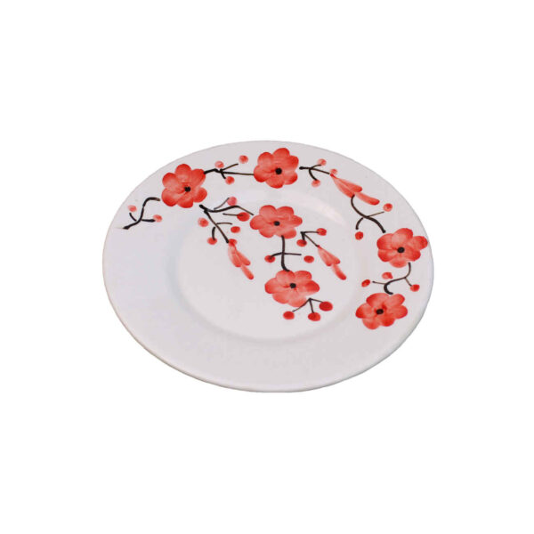 Ceramic Dinnerware Plate - Microwave, Dishwasher Safe & Functional | Floral