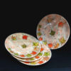 Ceramic Dinnerware Plate - Microwave and Dishwasher Safe - Autumn Model (Set of 6)