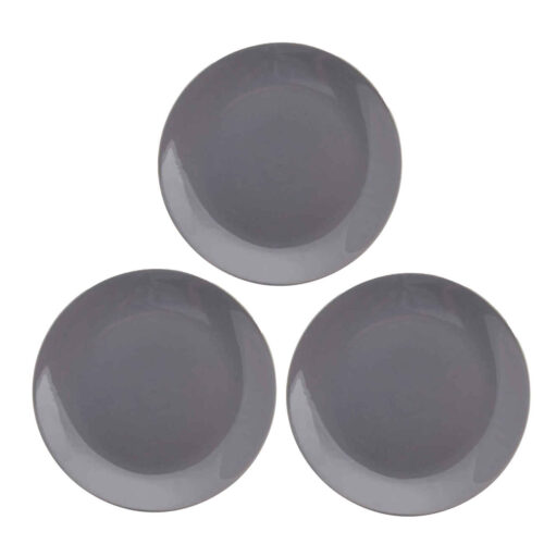 Ceramic Dinnerware Plate – Perfect for Everyday Occasions and Dishwasher Safe (Set of 3)