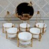 Ceramic Haft Seen - Suitable for Persian New Year with Butterfly Design Set of 9