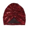 Woman's Turban in Chic and Stylish Stretch Sequin Fabric, Perfect for Ceremonies and Parties