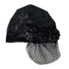 Women's Turban in Velvet Fabric - Elegance Perfectly Design with Lace & Flower