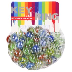Classic Glass Marbles – Nostalgic Iranian Toy 50 Pcs in a Pack Different Color
