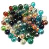 Classic Glass Marbles - Nostalgic Iranian Toy 60 Pcs in a Pack Different Color