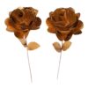 Handcrafted Copper Rose Flower – Ideal for Gifts & Home Decor – Floral Art (x10)