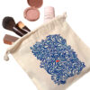 Drawstring Cotton Storage Bag, Eco-Friendly and Reusable with Sea & Fish Design