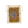Drawstring Cotton Storage Bag - Reusable and Durable with Persian Tile Design