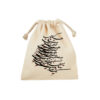 Drawstring Cotton Storage Bag - lightweight, Perfect for Organizing with Poem Design