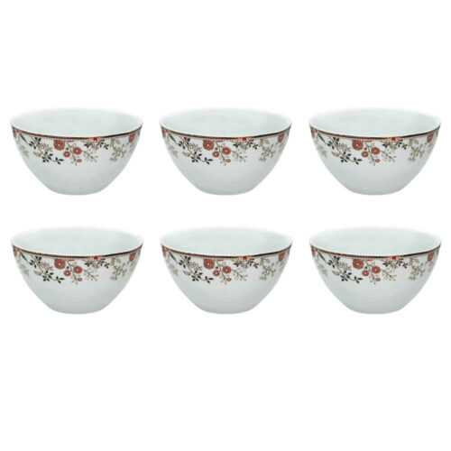 Durable Melamine Bowl – For Serving Yogurt, Soup, Ash, Salad and Side Dishes (Set of 6)