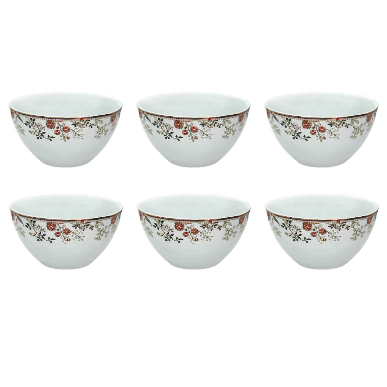 Durable Melamine Bowl – For Serving Yogurt, Soup, Ash, Salad and Side Dishes (Set of 6)
