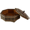 Elegant Wooden Khatam Kari Candy Bowl - Perfect for Gifting & Entertaining