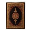 Genuine Persian Carpet with Wool Hand-Knotted in Khorasan Lachak Toranj Black