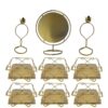 Haft Seen Metal Set for Timeless Celebrations Nowruz Persian New Year Elegant Design 9Pcs