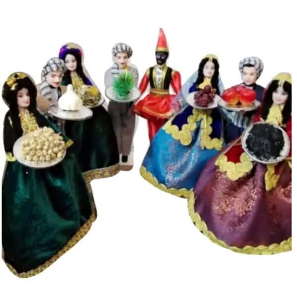 Haft sin Set for Nowruz Persian New Year Elegant HandMade Dolls