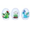 Haftseen Painted Egg for Iranian Nowruz Celebration - Dragon Design (Pack of 3)