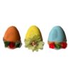 Haftseen Painted Egg for Iranian Nowruz Celebration - Floral (Pack of 3)