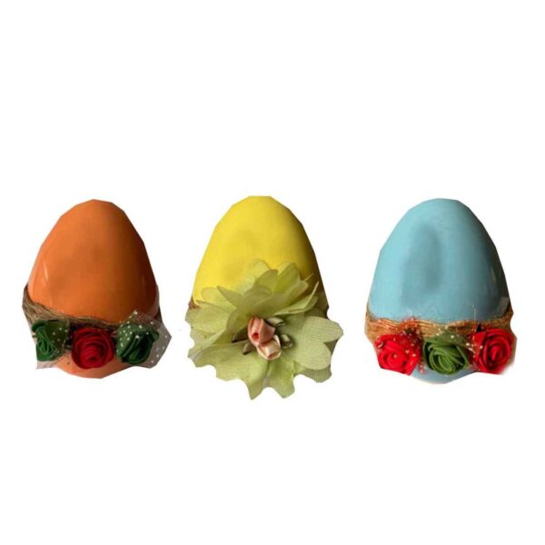Haftseen Painted Egg for Iranian Nowruz Celebration - Floral (Pack of 3)