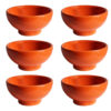Handcrafted Artistic Pottery Bowl – For Serving Yogurt and Side Dishes (Set of 6)