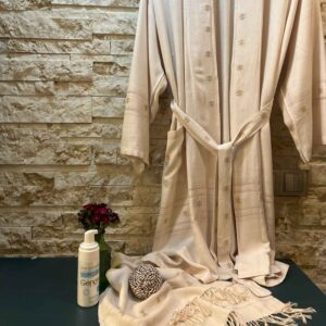Handcrafted Persian Bathrobe Pure 100% Cotton – Perfect Gift for Anyone Who Loves Tradition