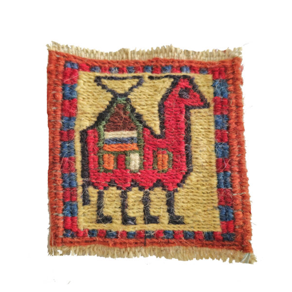 Handwoven Persian Kilim Coaster for Table Settings