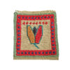 Handwoven Persian Kilim Coaster – Pistachio Design from Fars