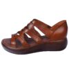 Hiking Sandal - Mashhad Natural Leather Suitable for Walking in Brown