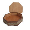 Wooden Khatam Kari Candy Bowl - Blend of Style and Utility with Floral Design