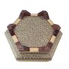 Wooden Khatam Kari Candy Bowl - Suitable for Coffee and Tea Lover with Geometric Design