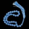 Islamic Blue Agate Rosary Crafted with 33 Prayer Beads Tasbih
