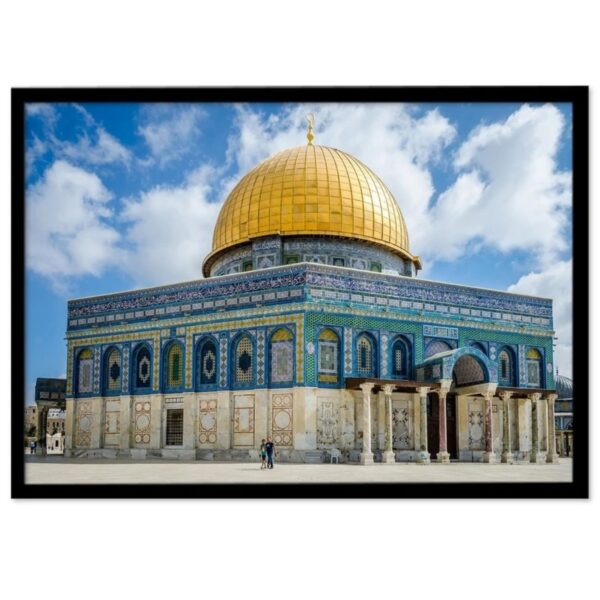 Islamic Canvas Art - Illuminated Frame of Al-Aqsa Mosque Full LED