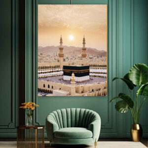 Islamic Canvas Wall Art of Kaaba – Tawaf Model