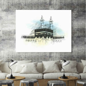 Islamic Mounting Board Art of Kaaba – Perfect for Gift & Decor
