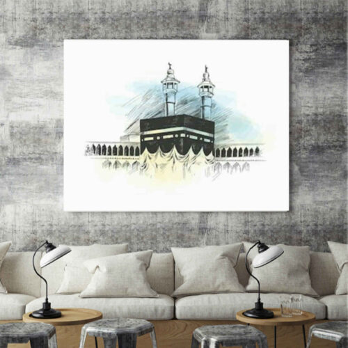 Islamic Mounting Board Art of Kaaba – Perfect for Gift & Decor