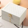 Jewelry Box with Multi-Tier Storage and Lock for Organized Accessories