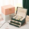 Jewelry Box with Multi-Tier Storage and Lock for Organized Accessories