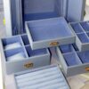 Jewelry Box with Multi-Tier Storage with Lock for Organized Accessories