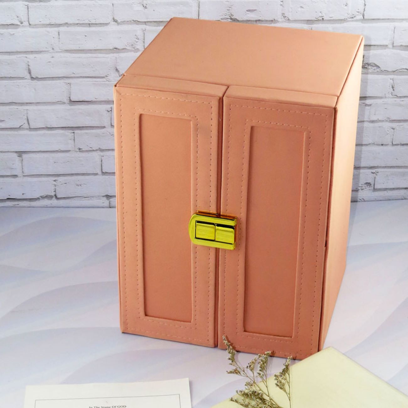 Jewelry Box with Multi-Tier Storage with Lock for Organized Accessories