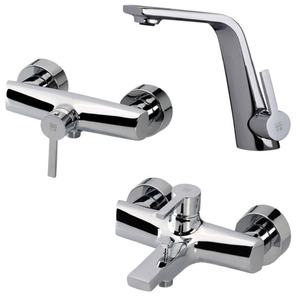 KWC Bathroom Faucet Set - Perfect for Contemporary Spaces | Metis Model
