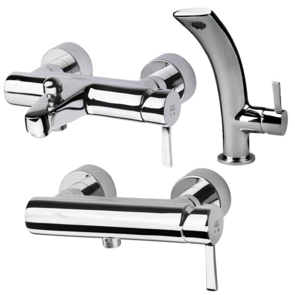 KWC Bathroom Faucet Set - Perfect for Contemporary Spaces | Zeus Model