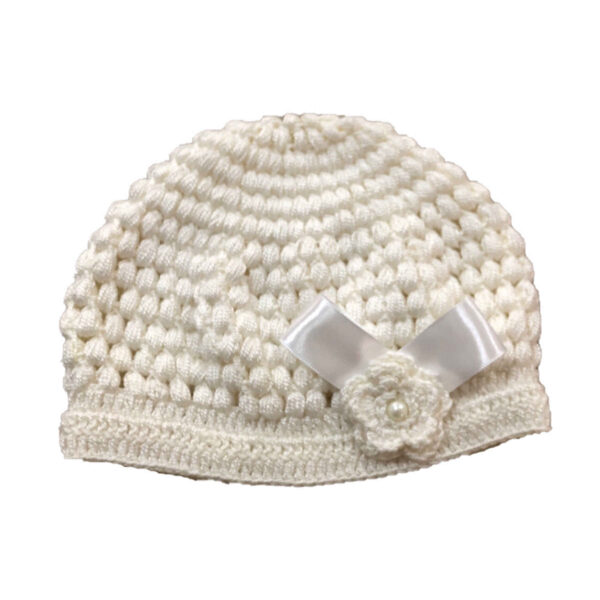 Knitted Baby Hat - Soft, Stylish & Perfect for Outgoing in Cream