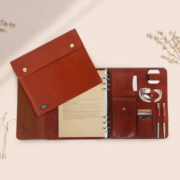 Leather Daily Planner 1404 Persian Daily Planner Calendar | Elegant Calendar Organizer