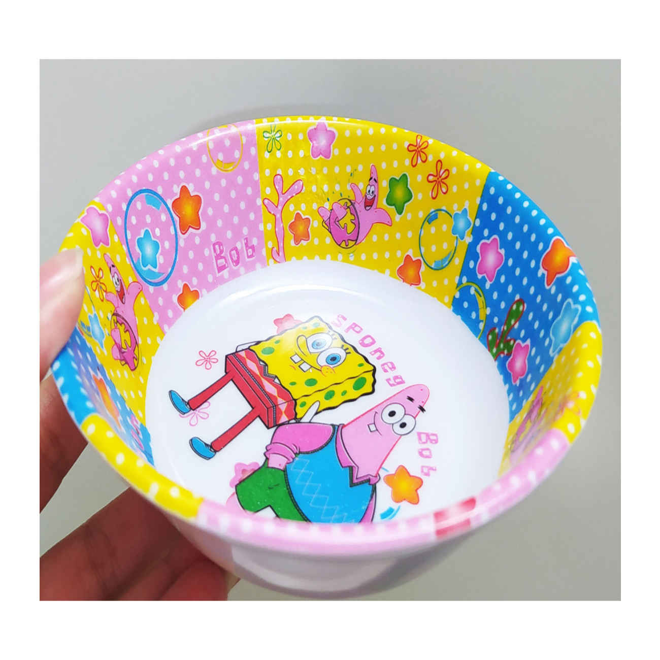Lightweight Melamine Bowl – for your Baby with SpongeBob Design (Set of 2)